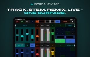 Track, Stem, Remix and Live Input decks on one surface