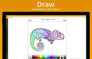 Draw other players' descriptions