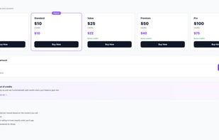 Add credits instantly with no subscriptions or commitments. Pay only for what you use