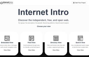 Internet Intro homepage