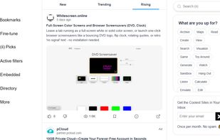 Internet Intro feed page