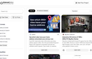 Internet Intro directory page