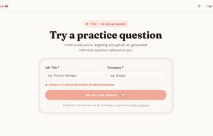InterviewPracticeAI screenshot 1