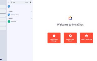 IntraHub with IntraChat opened.