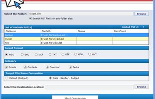 INTRIGUA Convert PST screenshot 1