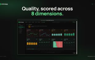 A transparent quality score built from 8 fundamental dimensions, with every input shown and weighted.