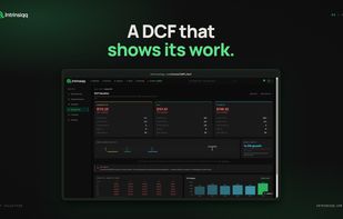 Two-stage DCF fair value with bear, base, and bull scenarios, plus a reverse DCF showing what the price implies.