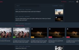 My Videos section - The black version