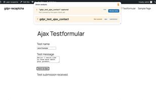 Direct analysis mode: teach the spam check a new form with one click on the live page