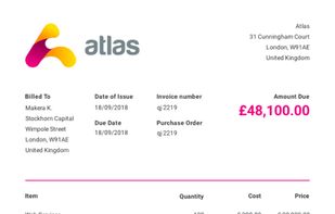 Invoice Template screenshot 1