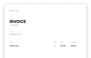 Invoice screenshot 1