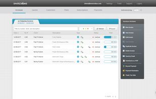 Main Invoices Dashboard