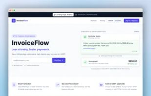 InvoiceFlow-dashboard screen