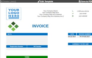 Invoice to PDF screenshot 1