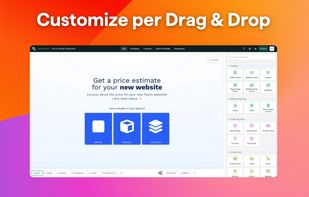 Customize everything with the drag-and-drop editor