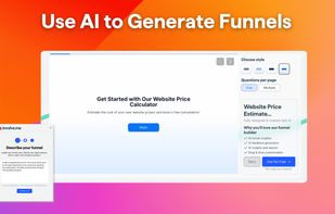 Generate branded funnels in seconds with AI