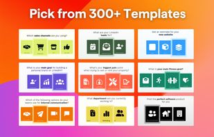 Pick from 300+ customizable templates