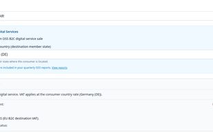 Integrated VIES validation checks your client's VAT number automatically when creating an invoice. Valid results trigger reverse charge treatment.
