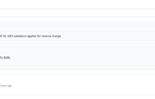 Automatic reverse charge detection for cross-border EU B2B invoices. No manual lookups — Invoxo determines the correct treatment.