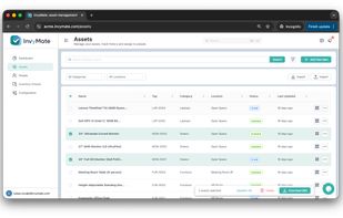 InvyMate | assets page