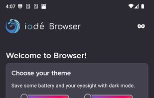 iodé Browser screenshot 1