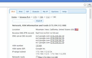 IP Address and Domain Information screenshot 1
