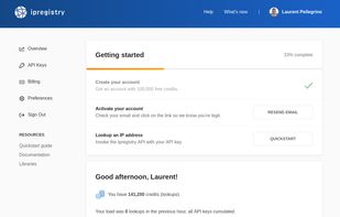 Ipregistry screenshot 2