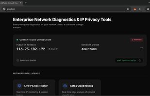 Console Page - Dark Mode