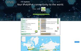 Connectivity check from 25 global locations average response time calculation and all Ipv6/Ipv4 details
