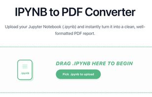 IPYNB to PDF Converter screenshot 1