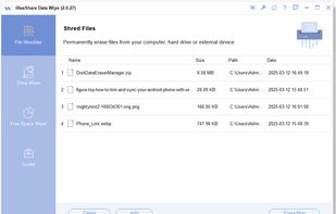 iReaShare Data Wipe screenshot 1