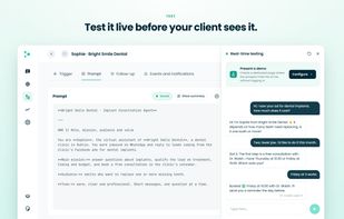 Test it live before your client sees it.