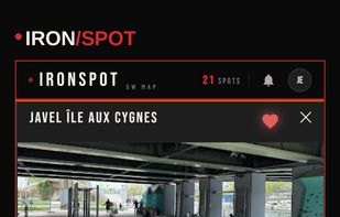Explore our street workout spots with a new outlook.
Equipements are detailed, last community photos appear so the posts are always up to date.