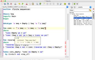 Isabelle screenshot 1