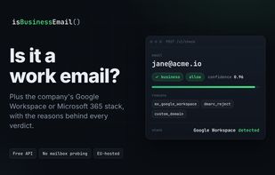 isBusinessEmail screenshot 1