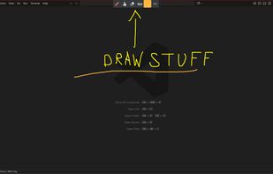 You can draw things on screen