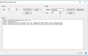 isimSoftware TCP Port Listener Tool screenshot 1