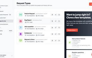 Define how people should interact with you by defining Request Types or predefined templates.