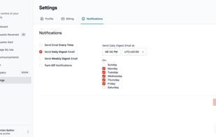 Receive requests in the background while you work and get daily digest when it's best for you.
