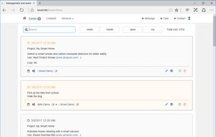 List of active and done tasks. Simple and convenient operation. Quick search and filtering by the list of tasks and messages. All you need to do is here!