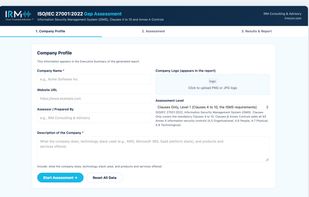 ISO 27001 Gap Assessment screenshot 1