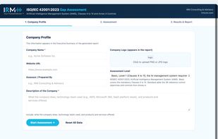 ISO 42001 Gap Assessment screenshot 1