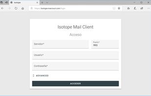 Login Page in Spanish
