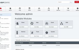 ISPConfig screenshot 1