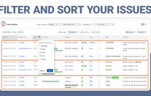 Select the scope of issues
Choose the issue keys you want to monitor changes about, and sort them by Date and Key.


