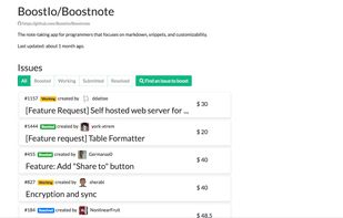 Github Issues and bounty.