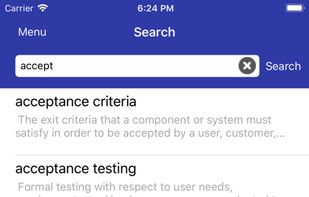ISTQB Glossary screenshot 1