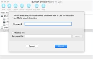 iSumsoft BitLocker Reader for Mac screenshot 1