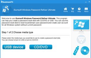 iSumsoft Windows Password Refixer screenshot 1