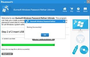 iSumsoft Windows Password Refixer screenshot 2